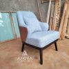 Sofa Single Premium Retro Modern - Rangka Jati Solid