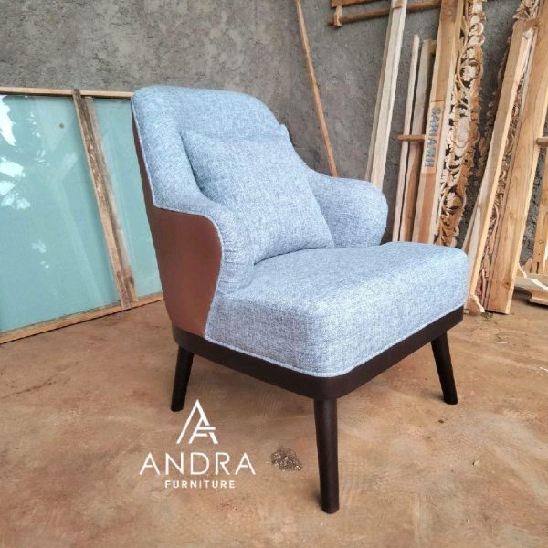 Sofa Single Premium Retro Modern - Rangka Jati Solid