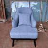 Sofa Single Premium Retro Modern - Rangka Jati Solid