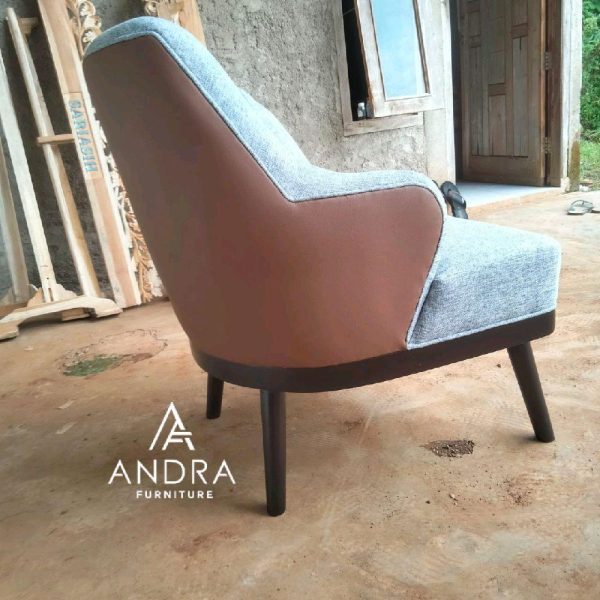 Sofa Single Premium Retro Modern - Rangka Jati Solid