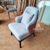 Sofa Single Premium Retro Modern - Rangka Jati Solid