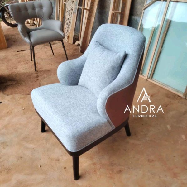 Sofa Single Premium Retro Modern - Rangka Jati Solid