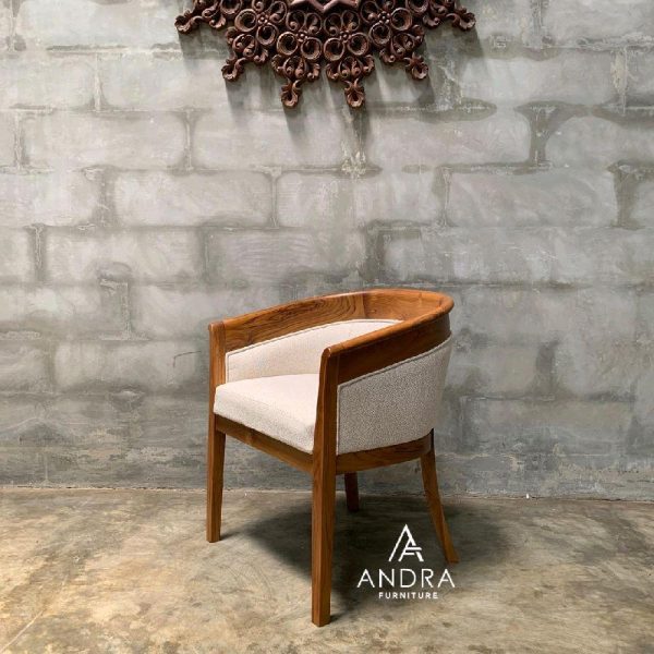 Minimalis Diining Arm Chair teakwood cafe kayu jati