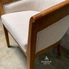 Minimalis Diining Arm Chair teakwood cafe kayu jati