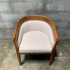 Minimalis Diining Arm Chair teakwood cafe kayu jati