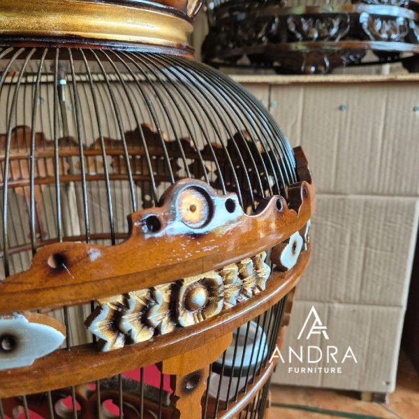 Kandang Burung Perkutut kayu jati Eksklusif Ukir Elegan & Berkelas