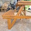 Meja Bangku Taman Payung Garden Table Set Kayu Jati