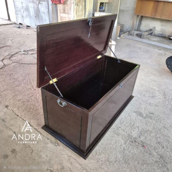 Peti Kayu Jati Minimalis Elegan Kuat, Multifungsi & Awet