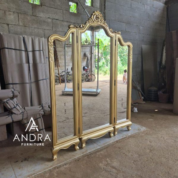 SKETSEL CERMIN UKIR GOLD 3 PINTU MEWAH & ELEGAN2 SKETSEL CERMIN UKIR GOLD 3 PINTU MEWAH & ELEGAN