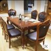 Set meja makan jati