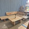 Bangku Sudut Trembesi Minimalis Modern  Kokoh, Mewah, dan Elegan