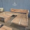 Bangku Sudut Trembesi Minimalis Modern  Kokoh, Mewah, dan Elegan