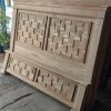 Dipan minimalis model zig-zag papan rata lantai bahan kayu jati