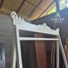 Gawangan Baju Ukir Minimalis Putih Elegan & Mewah