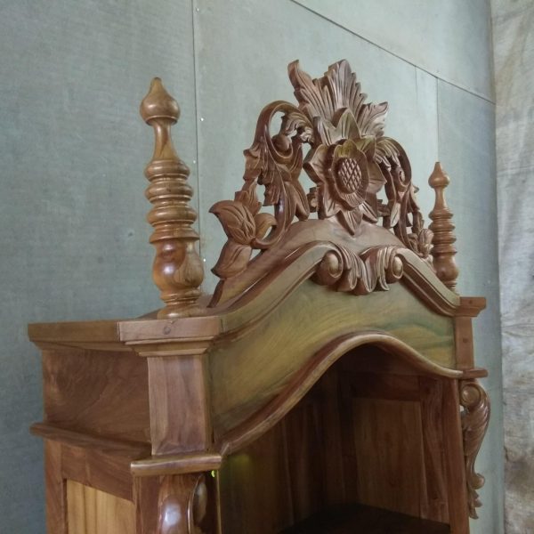 Almari pajangan, almari hias antik betawi tanpa pintu 1 laci jati