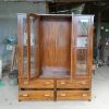 Almari pajangan kaca minimalis 4 pintu dan 4 laci superior kayu jati3 Almari pajangan kaca minimalis 4 pintu dan 4 laci superior kayu jati