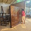 Partisi Penyekat Ruangan Kayu Jati Minimalis Custom