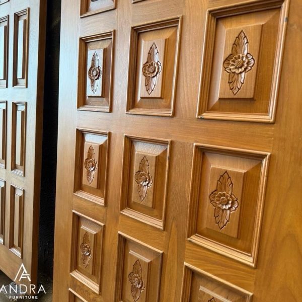 Pintu Rumah Kayu Jati Ukir Sample Andra Furniture