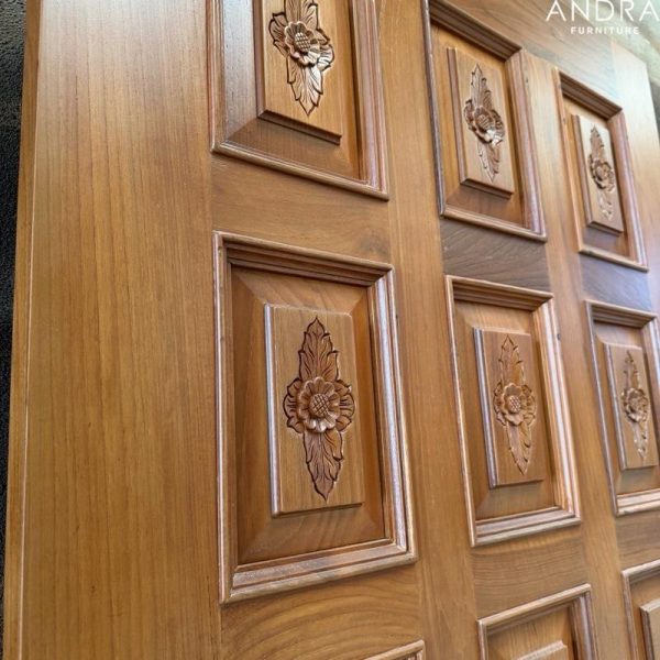 Pintu Rumah Kayu Jati Ukir Sample Andra Furniture
