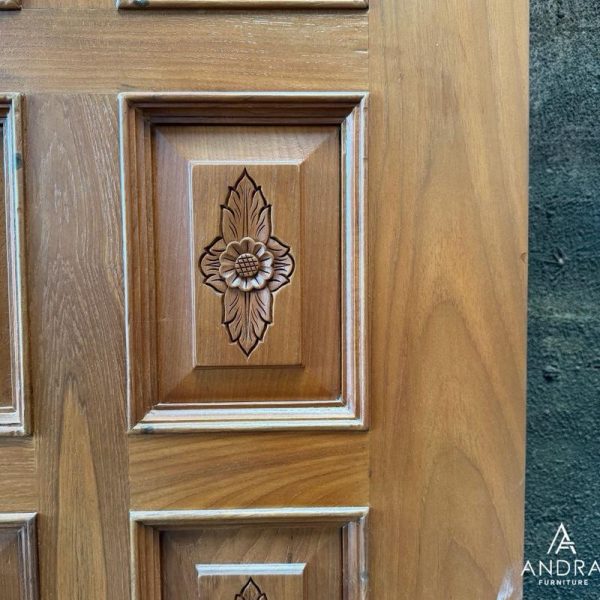 Pintu Rumah Kayu Jati Ukir Sample Andra Furniture