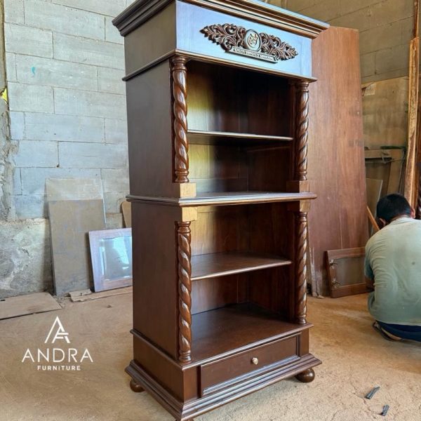 Rak Batik Kayu Jati Ukiran Jepara  Elegan Kokoh & Eksklusif