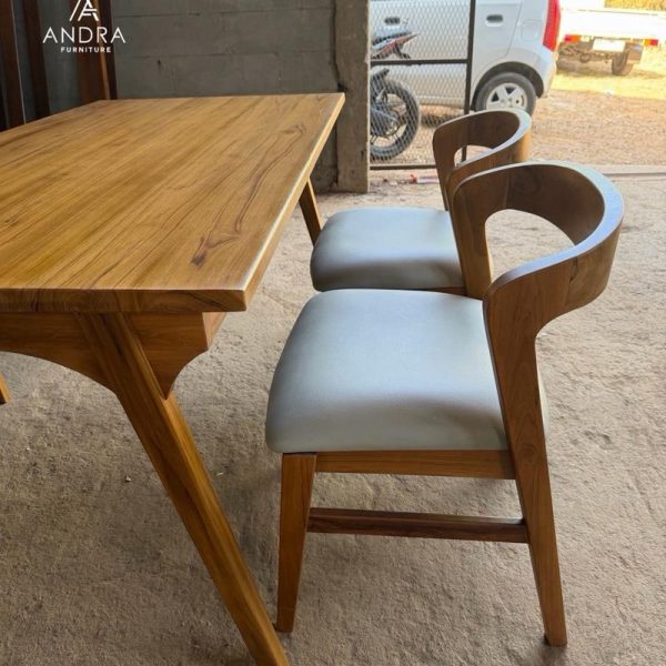 SET Meja Makan Kayu Jati Custom Estetik Elegan
