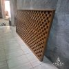 Wall Panel Minimalis Kayu Jati  hiasan dinding Premium