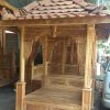 gazebo full kayu jati full ukiran classic free ongkir dan free pasang