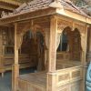 gazebo full kayu jati full ukiran classic free ongkir dan free pasang