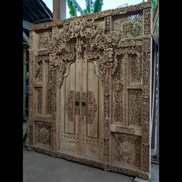 Gebyok Kayu Jati Full Ukiran Model Bali
