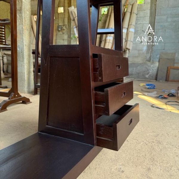 Gawangan Baju gantungan handuk Minimalis 3 Laci Kayu Jati3 Gawangan Baju gantungan handuk Minimalis 3 Laci Kayu Jati