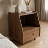 Nakas Bedside 1 Laci Minimalis Kayu Jati