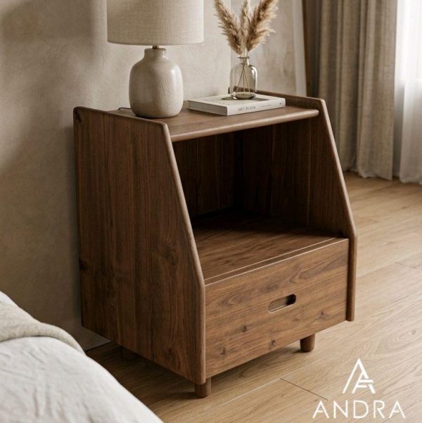 Nakas Bedside 1 Laci Minimalis Kayu Jati