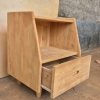 Nakas Bedside 1 Laci Minimalis Kayu Jati