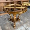 Rangka Meja Round Table Meja Foyer Kaki Lengkung 3 Kaki Finishing Gold Antik1 Rangka Meja Round Table Meja Foyer Kaki Lengkung 3 Kaki Finishing Gold Antik