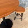 Set Meja Bulat Kafe 2 Kursi Besi Minimalis