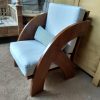 Kursi sofa 1 dudukan modern exclusive kayu jati bahan tebal maksimal