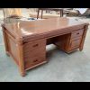 Meja kantor kayu jati model laci, meja direktur, meja manager