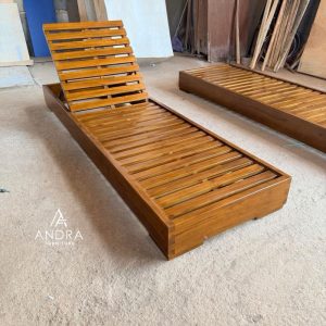 Longer Chair, Chaise Longue Kayu Jati  Pool longer