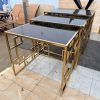 Nesting Table Rangka Stainless Gold  Elegan dan Modern 