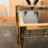 Nesting Table Rangka Stainless Gold  Elegan dan Modern 