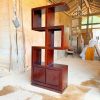 Rak Pajangan Jati Modern Minimalis  Partis sketsel 2 Pintu Kayu jati