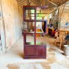 Rak Pajangan Jati Modern Minimalis  Partis sketsel 2 Pintu Kayu jati