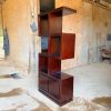 Rak Pajangan Jati Modern Minimalis  Partis sketsel 2 Pintu Kayu jati
