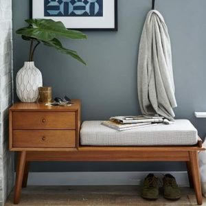 Sofa telepon, meja telepon minimalis sofa santai bangku kayu jati