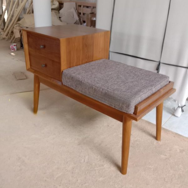 Sofa telepon, meja telepon minimalis sofa santai bangku kayu jati 2 Sofa telepon, meja telepon minimalis sofa santai bangku kayu jati