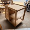 Troli Rotan Minimalis Modern Kayu Jati