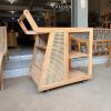 Troli Rotan Minimalis Modern Kayu Jati