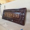 Papan Nama Ukir Kayu Jati bisa Custom Nama dan Ukuran