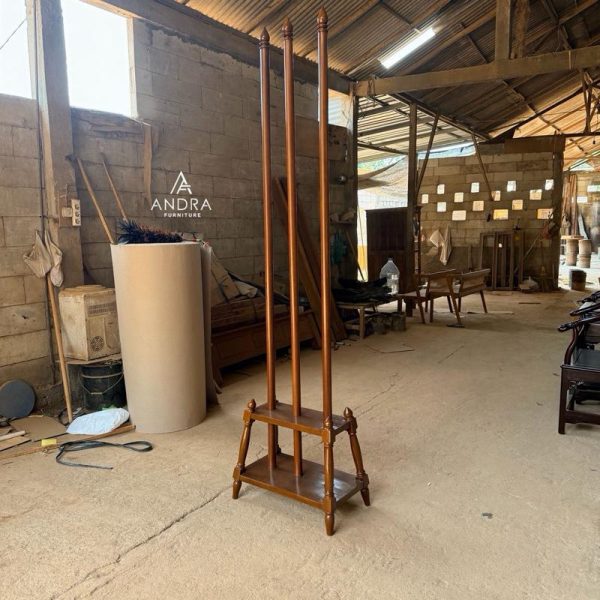 Tiang Bendera Kayu Jati Minimalis Andra Furniture